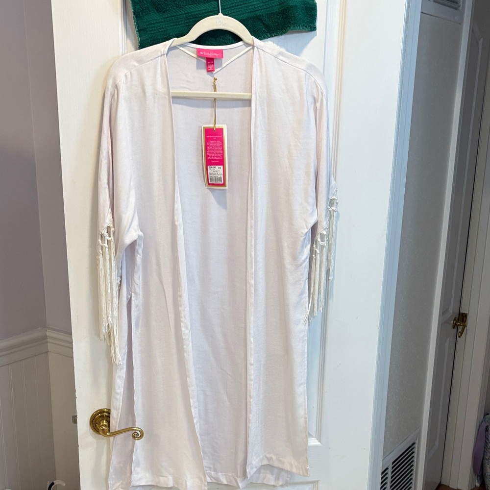 NWT Lilly Pulitzer for Target White Fringe Tunic